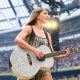 Taylor Swift plays Clara Bow for the first time and dedicates the track to her 'hero' Stevie Nicks as the Fleetwood Mac legend attends Dublin Eras Tour gig