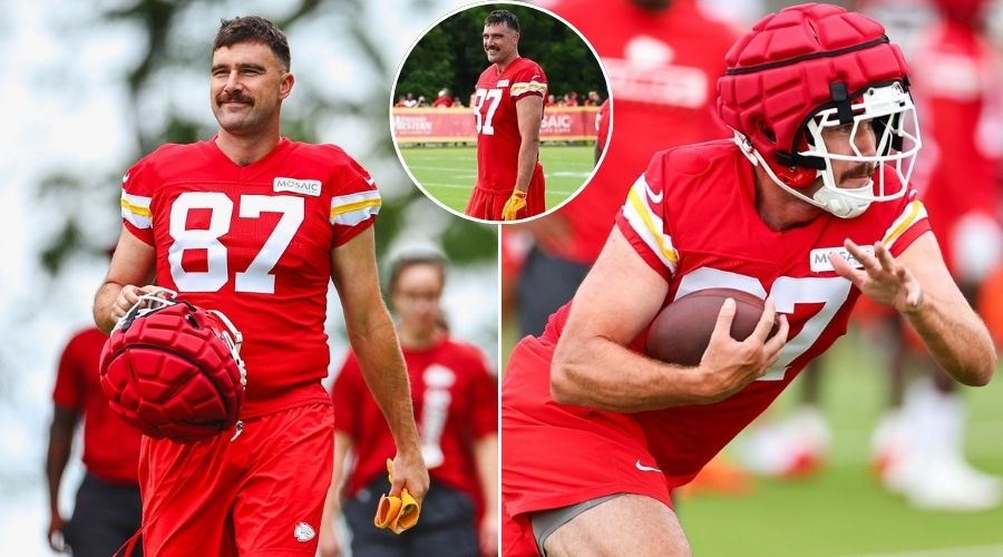 Travis Kelce at Training Camp