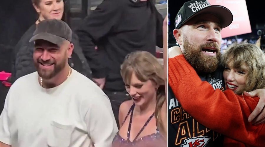 Taylor Swift and Travis Kelce