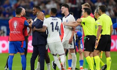 What Declan Rice said to Slovakia manager Francesco Calzona during fiery full-time exchange after England came from behind to win in last-16 clash